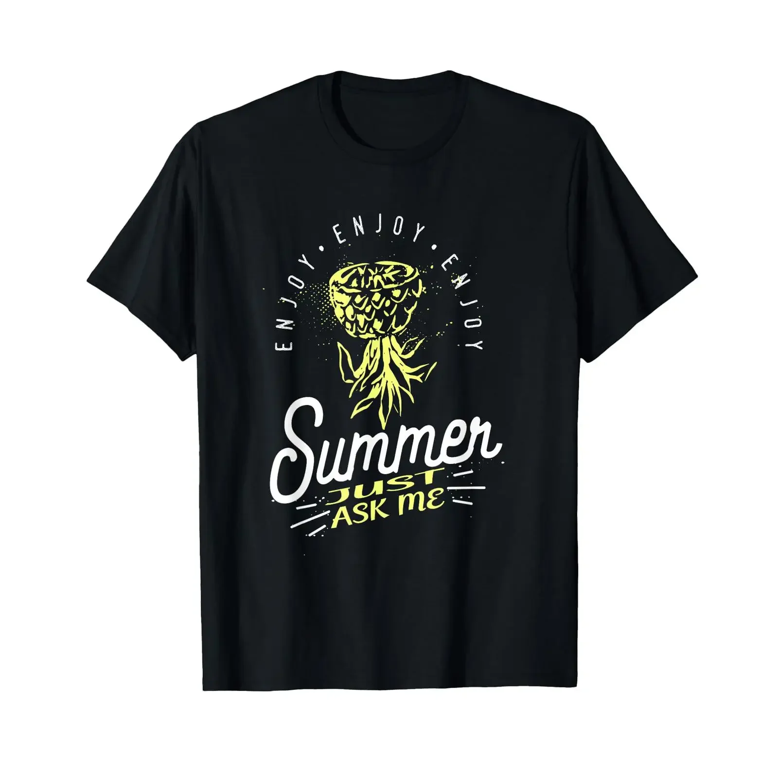 Upside Down Pineapple Swinger T Shirt black vintage Washed Stylish Soft Stretched Casual Unisex homme designer clothes Slightly