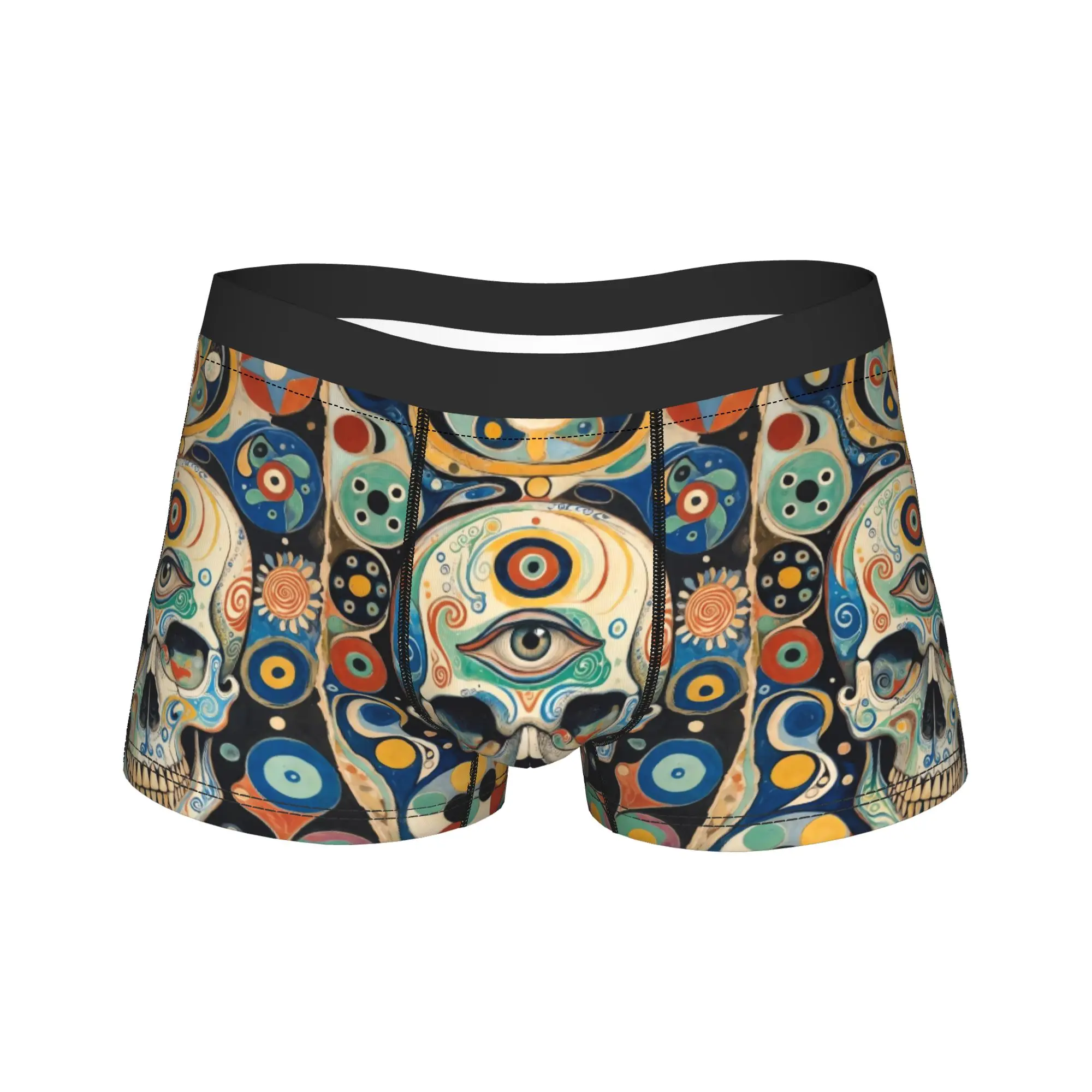 Day Of Dead Woman Underwear  Custom Boxer Shorts Trenky Men's Underpants Breathable Boxer Brief Gift