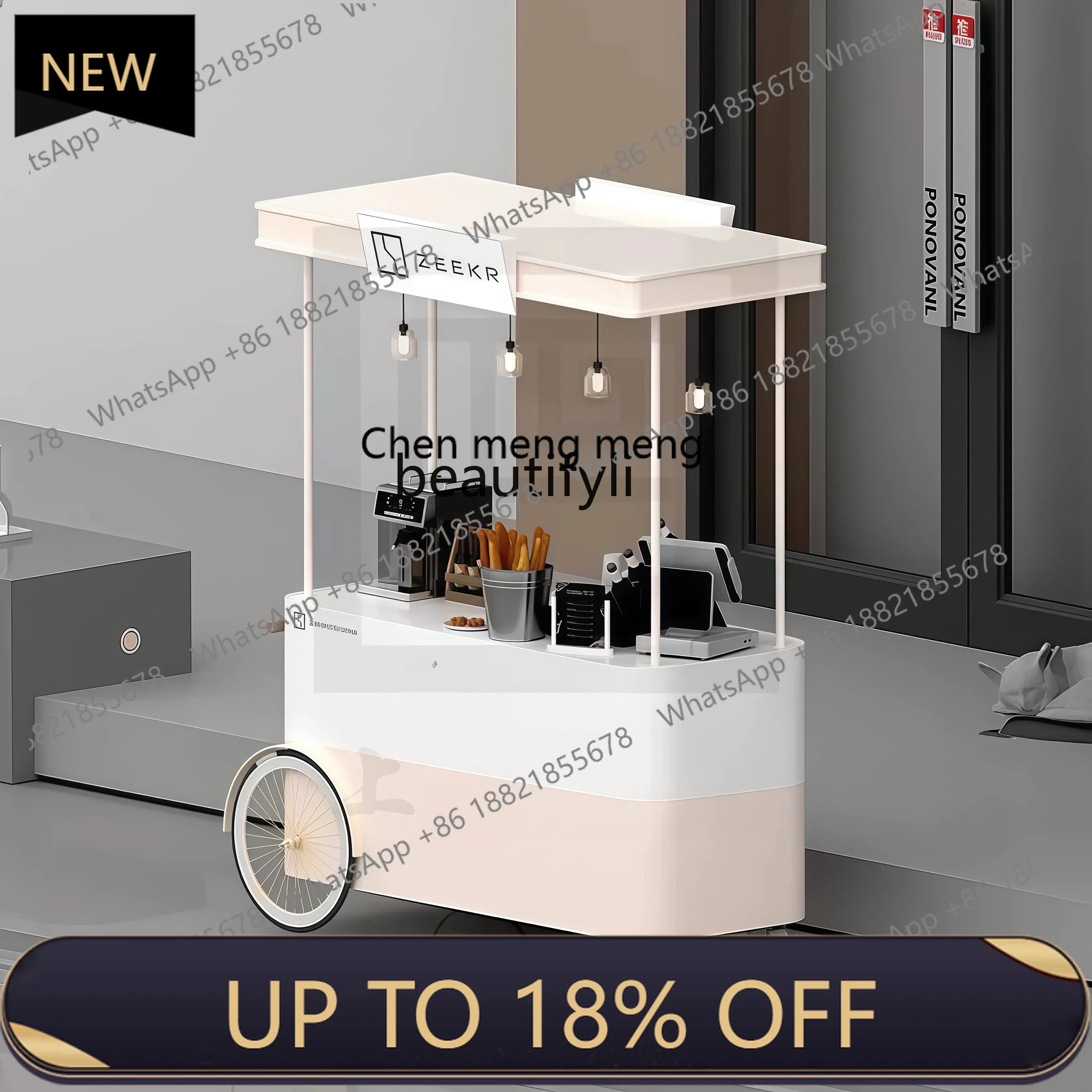 

Z189 A06 Event Promotion Display Float Shopping Mall Supermarket Promotion Taiwanese Stall Cart