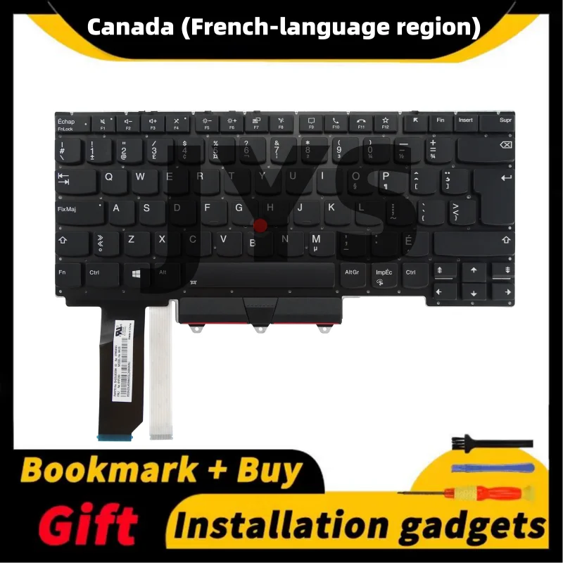 Laptop Replacement Keyboard for Lenovo ThinkPad E14/R14 Gen2 Gen3 Gen4US/UK/Belgian/Swiss/Brazilian/Canadian French