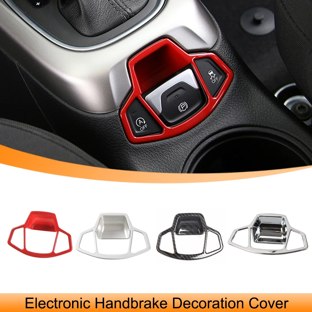 

Electronic Handbrake Button Decoration Frame Cover Trim Stickers for Jeep Compass 2017 2018 2019 2020 Car Interior Accessories