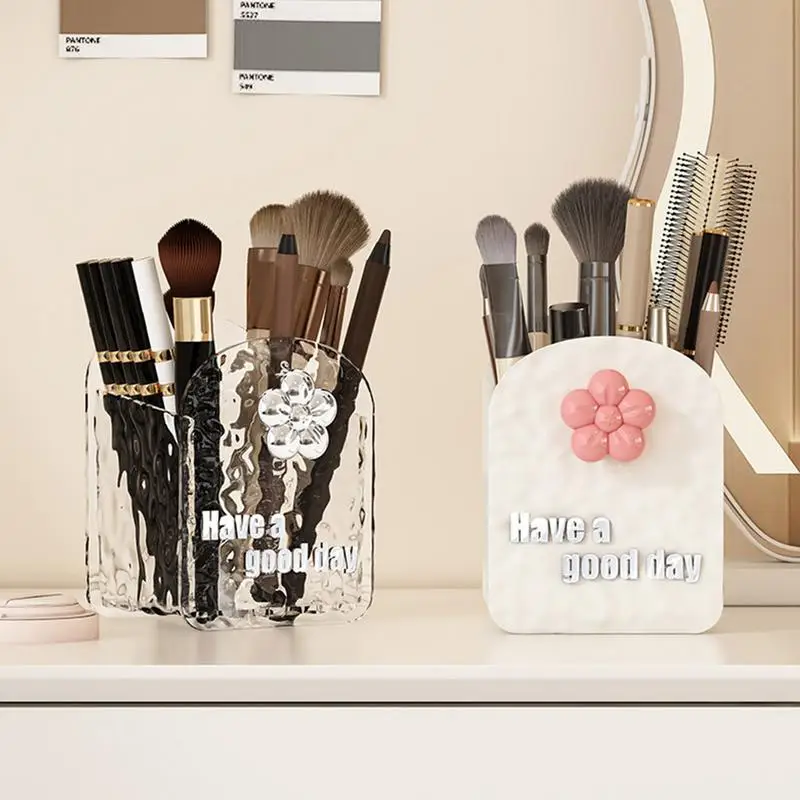 Makeup Brush Storage Box Desktop Cosmetic Container Pen Multifunctional Cosmetic Storage Box and Storage Pen Holder