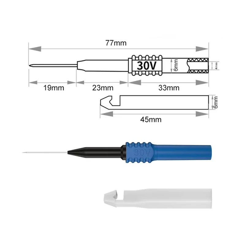 A84E-банановая розетка, 4 мм, мультиметр, тестовый щуп, игла, 20 шт., нержавеющая прокол, задний зонд, инструмент для проверки штифта JT0048
