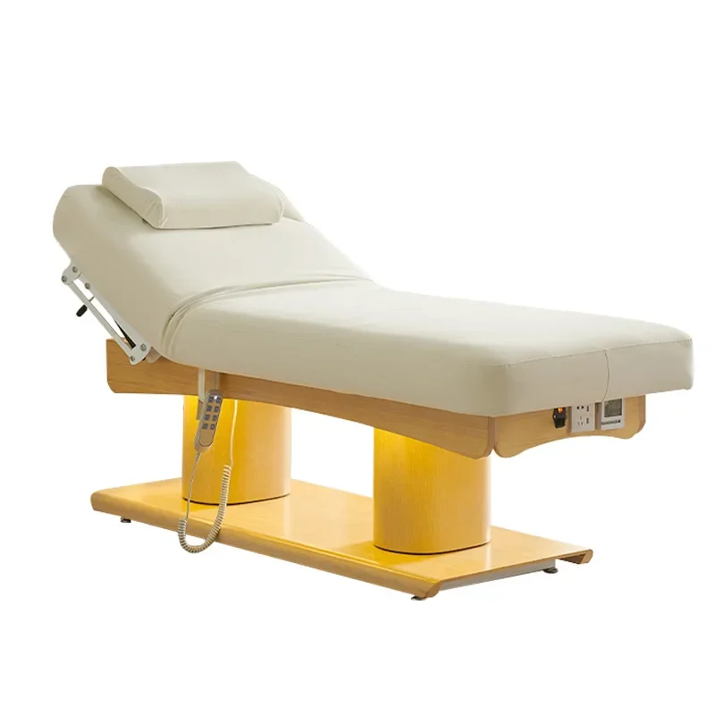 Luxury 3 Motor Electric Latex Beauty Massage Bed Overall Lifting Facial Therapy Bed For Beauty Salon