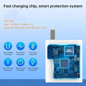 محول شحن سريع للهاتف المحمول ، شاحن USB وكابل بيانات ، شحن سريع 3.0 ، 6 أمبير ، iPhone ، Xiaomi 13 ، Samsung ، Huawei ، 33W أفضل 10 بائعين لشاحن Xiaomi 33W - No8