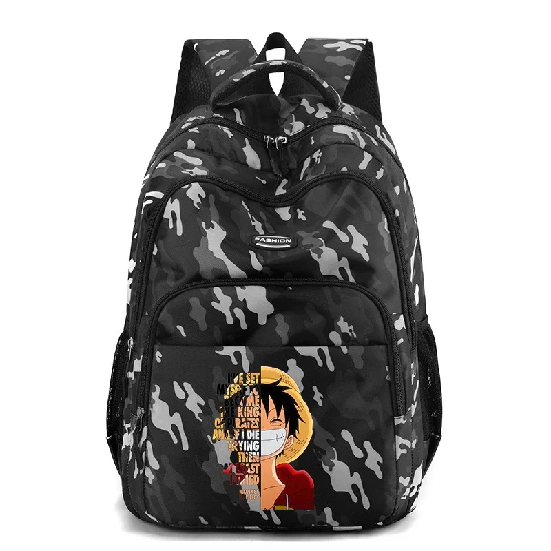 One Piece Luffy Boys School Bag School Bookbag Large-capacity Kid Backpack Boy Knapsack Highquality Backpack LaptopBag  Mochila