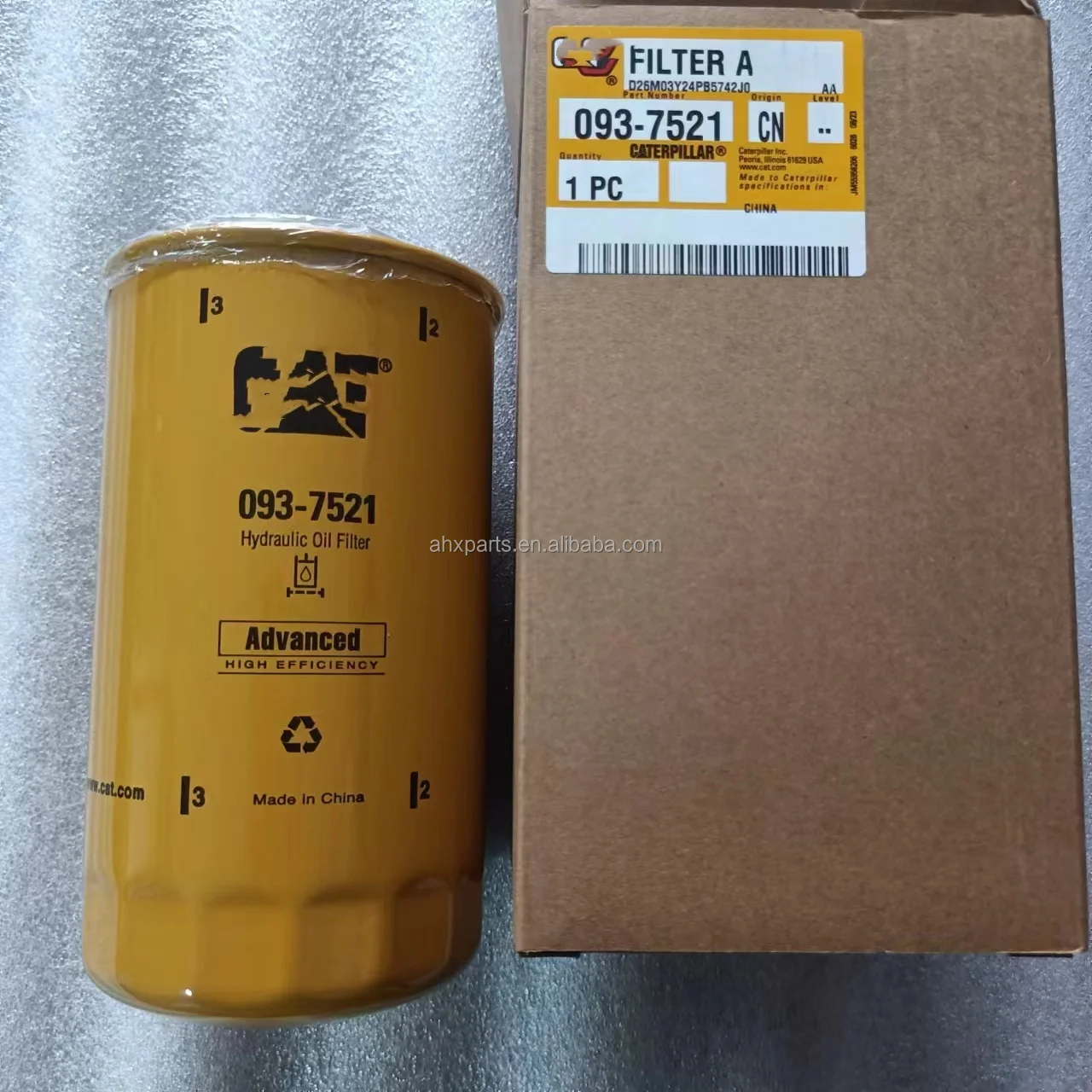 For excavator parts 320d 323d 326d 336d 336d hydraulic oil filter 0937521 093-7521 Used for Caterpillar original filter Excavato