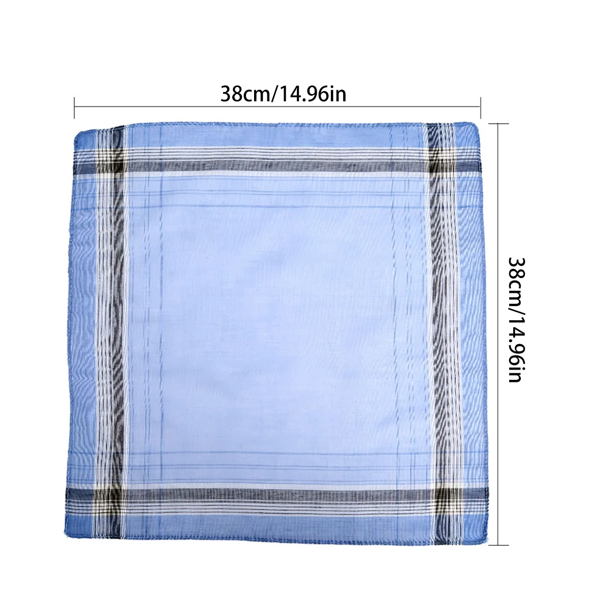 12/24/36Pcs Pure Cotton Handkerchief Classic Square Plaid Stripe Towels Pocket for Wedding Party Business Chest Scarves