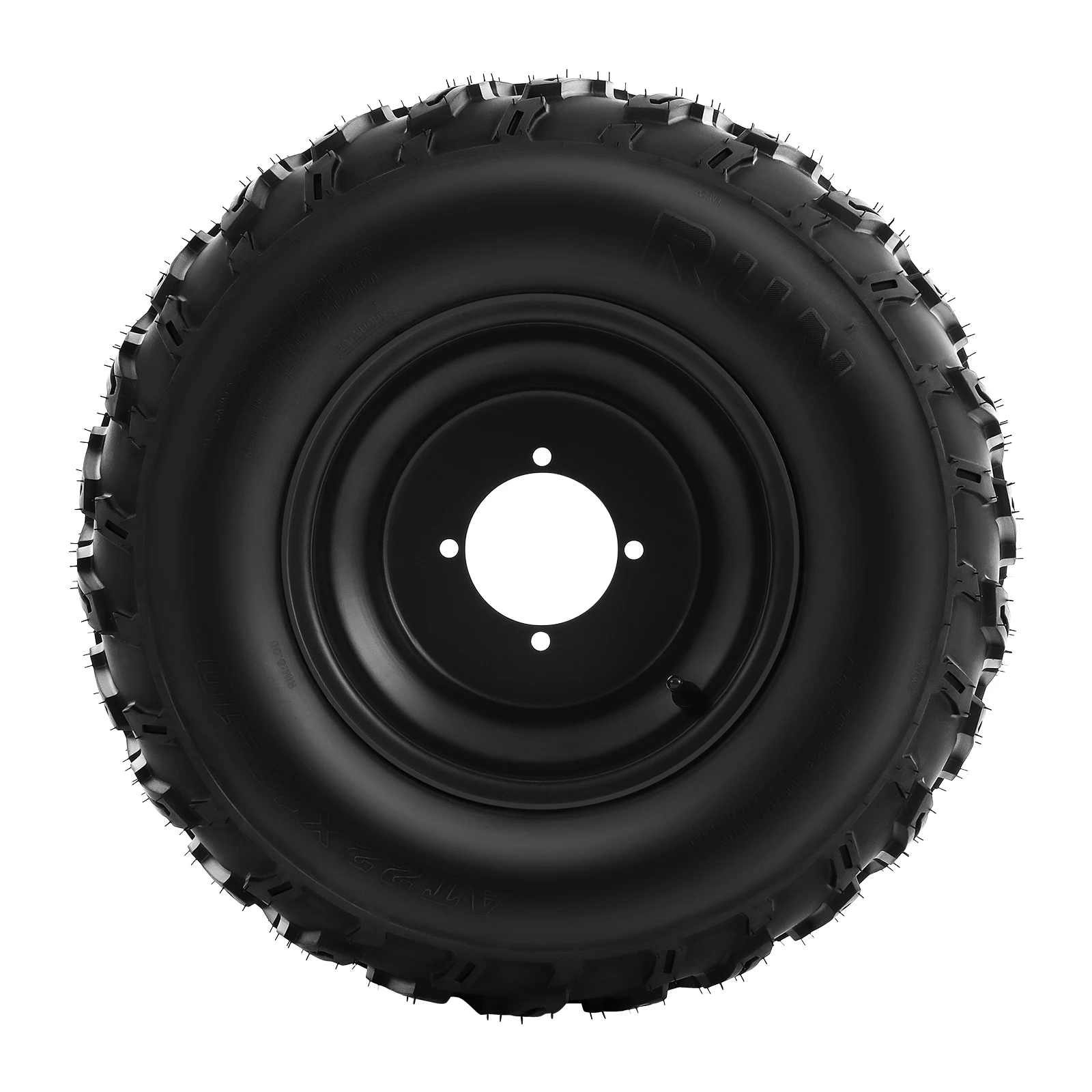Front and Rear Wheel, Replacement Wheels, 10 Inch Off-Road Tire Hub Set, 6-Layer Rubber, Deep Groove Tread, Anti-Puncture, High Strength Carbon Steel Rim, Durable All Terrain Wheel for Electric Bike, Scooter, DIY Upgrade Accessories