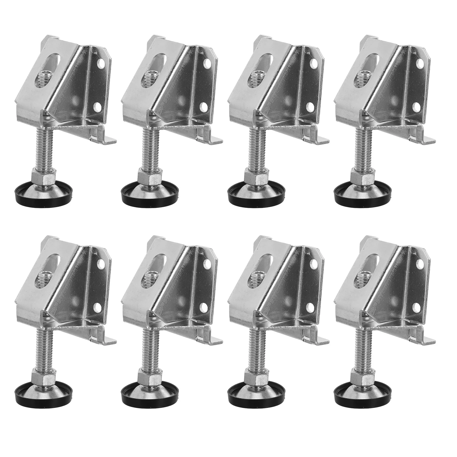 

8Pcs Heavy Duty Adjustable Cabinet Leveler Feet Screw Legs Non Slip Pads for Furniture Tables Shelving Storage