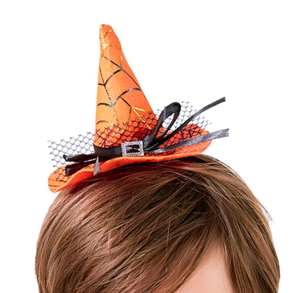 Halloween Hairband Spider Web Head Band Pumpkin Party Witch Hat Decor Headwear Holiday Party Spooky Funny Gifts Props Headdress