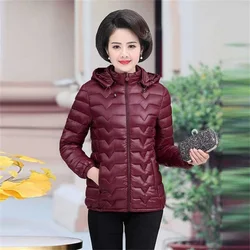 Down Cotton Jacket For Women's Short Thick Standing Collar Cotton Padden Coan for autumn and winter Parka Hooded 2023 new loose