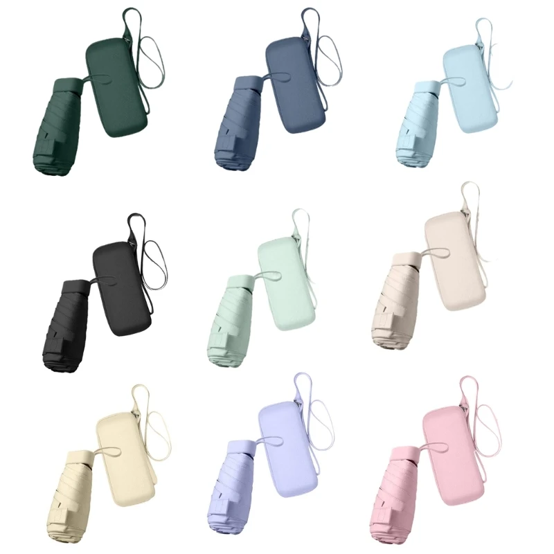 Funda paraguas compacta cómoda y duradera lluvia y del con estuche transporte