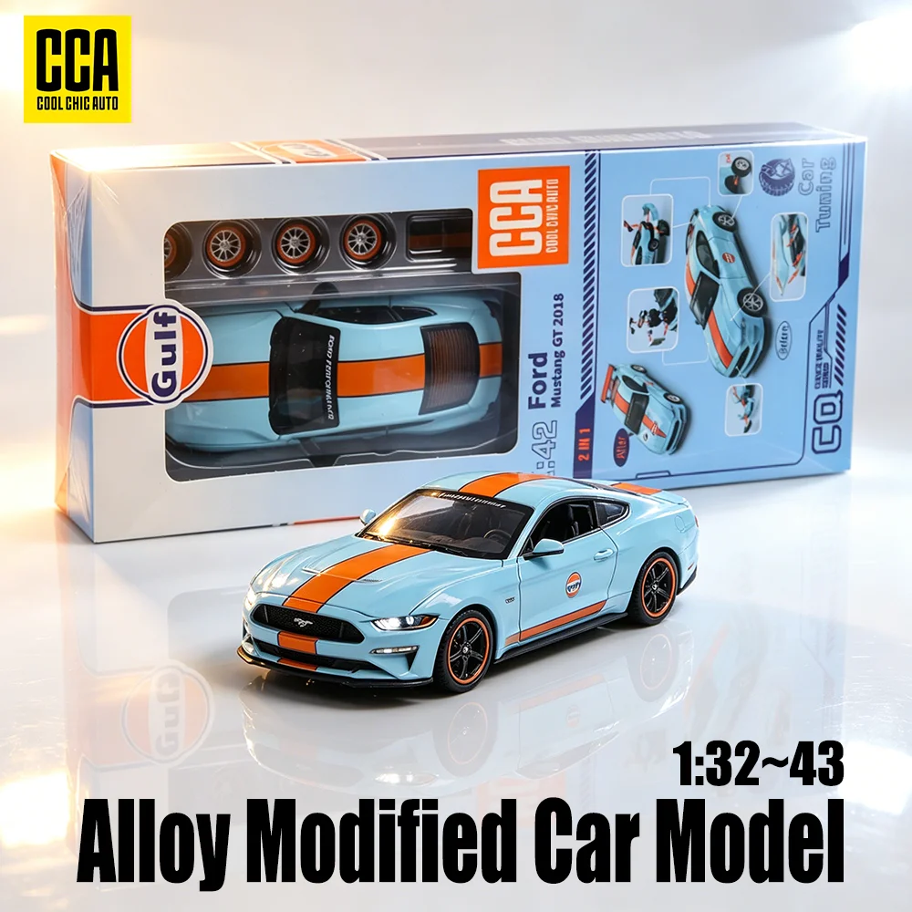 

CCA MSZ 1:32~43 DIY Blue Gulf Fitting Alloy Toy assembly series sports style Suzuki Land Rover Ford Mustang Car Model Racing
