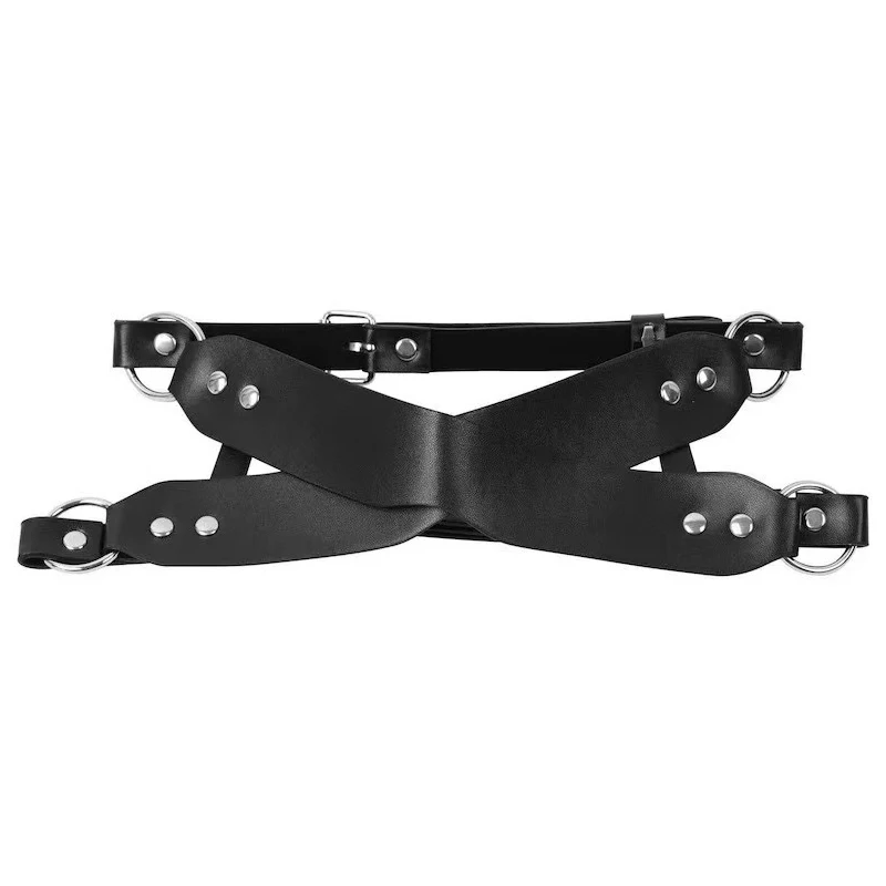 Bdsm قناع عين الجنس عبودية الكبار لعبة الأزواج الجلود تسخير قناع ارتداء ازياء للنساء الرجال تأثيري اللعب أقنعة الوجه المنتج