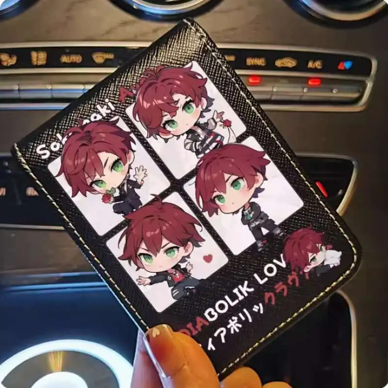 أنيمي ديابوليك عشاق ساكاماكي آياتو موضة المحفظة محفظة من البولي يوريثان بطاقة حامل النقدية حقيبة تأثيري هدية B620 أنيمي