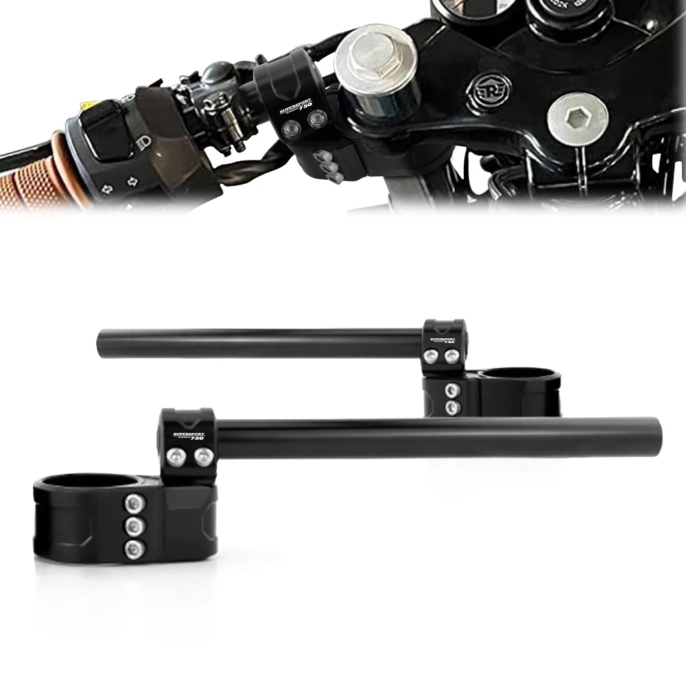 

Fit For Ducati 750 SS 750 SS i.e. 900 SS 900 SS i.e. Supersport / S 50mm Motorcycle Adjustable Clip on Ons Fork Handlebar Raiser