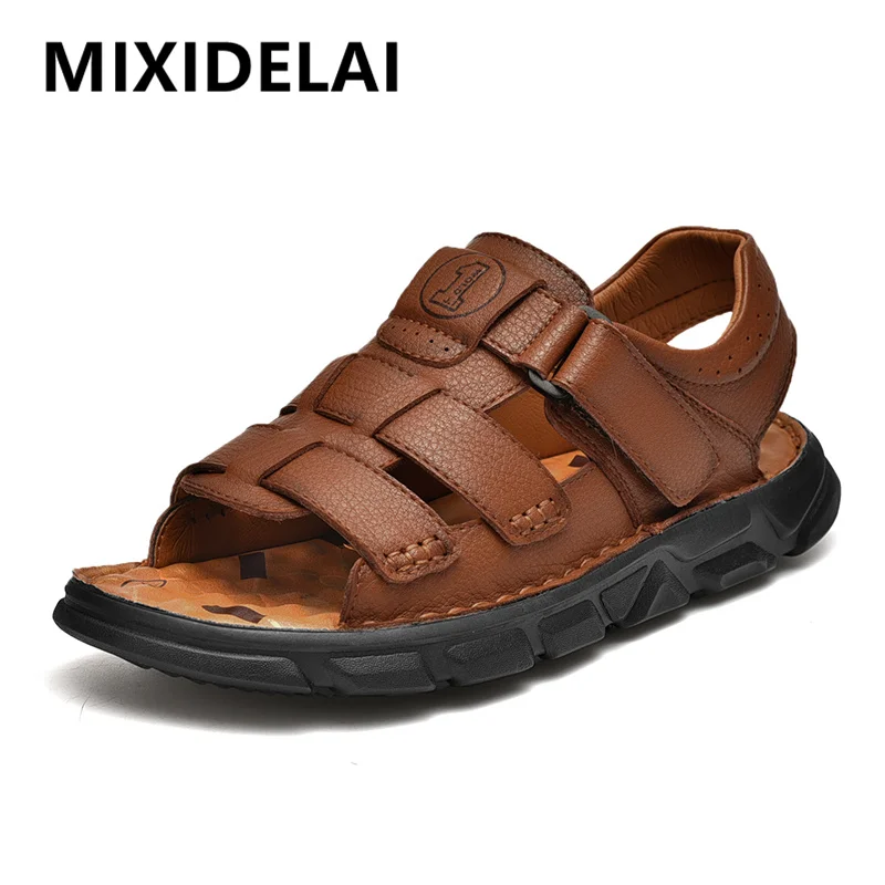 Men\'s Sandals Summer Artificial Leather Sandals Men Outdoor Classic Quality Lightweight Men Shoes Summer Sneakers Beach Sandals