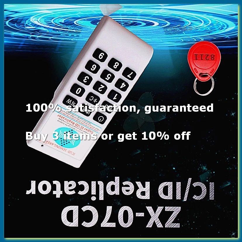 Handheld Frequency 125Khz-13.56MHZ Copier Duplicator ID IC 8211 Card Reader Writer Access Control Card Pass Id Firewall-DT30