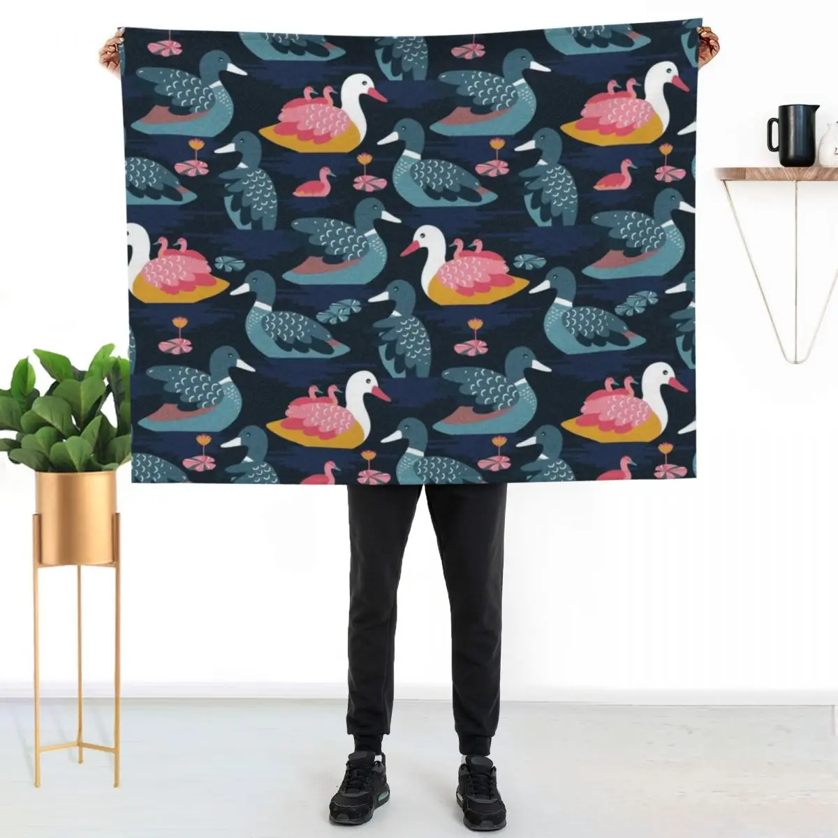 Ducks and ducklings everywhere Throw Blanket Flannels Plush Vintage valentine gift ideas Sleeping Bag Luxury Thicken Blankets