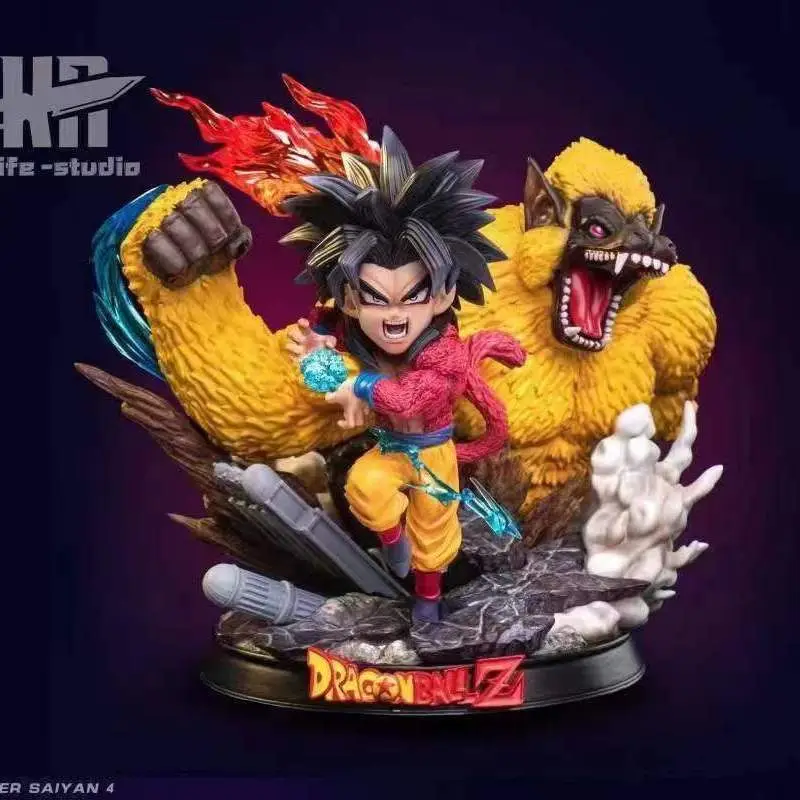 

2026 New [Dragon Ball, Super Four Wukong] Great Ape Wukong Q Edition, Animation, Figure Gift [Ah Zhi Play Figure]