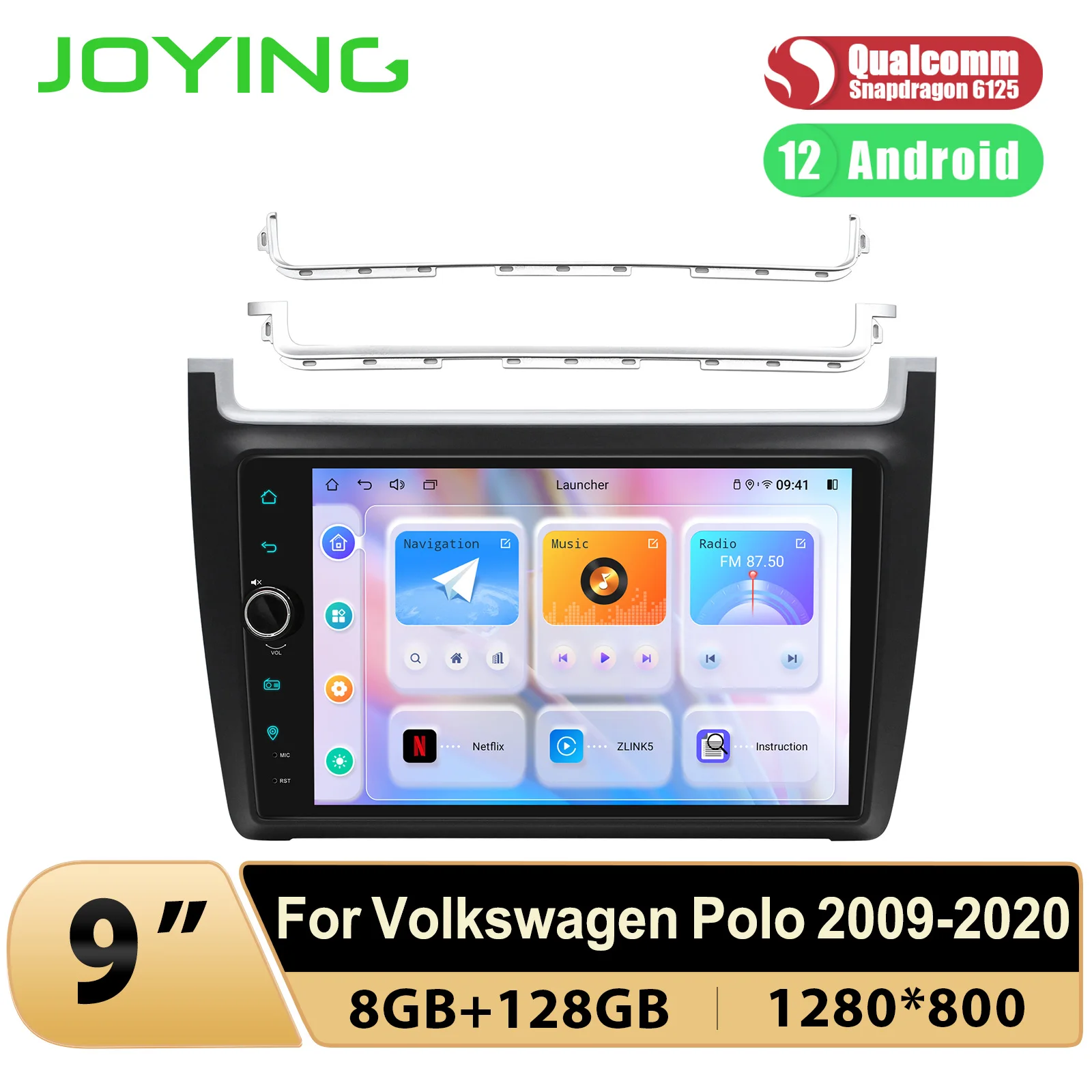 

JOYING Newest Arrive 9"Android Car Stereo Radio GPS Music System For Volkswagen Polo 2009-2020 With Canbus box Plug And Play