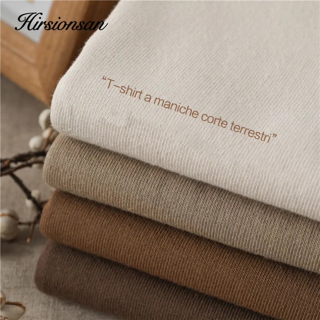 Hirsionsan Basic T Shirt donna 100% cotone manica corta magliette da uomo donna Soft Jumper donna estate Cusual O NeckTees