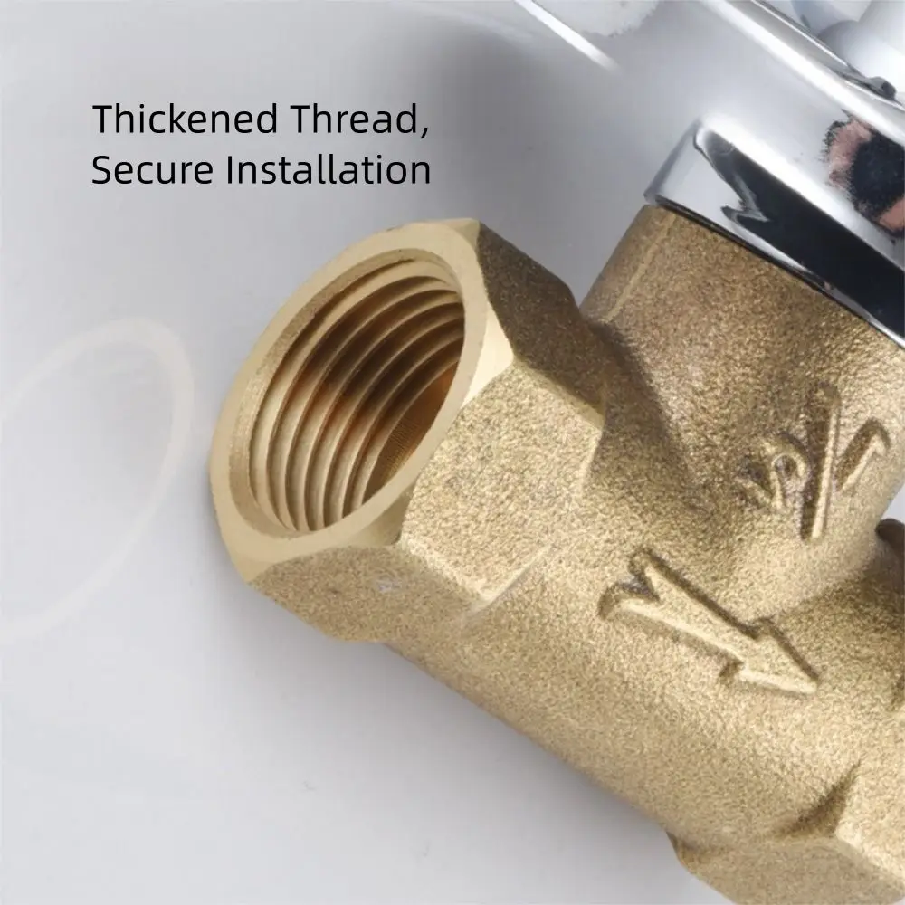 

Универсальный латунный угловой клапан скрытого монтажа с одной ручкой, быстродействующий, для душа и бани