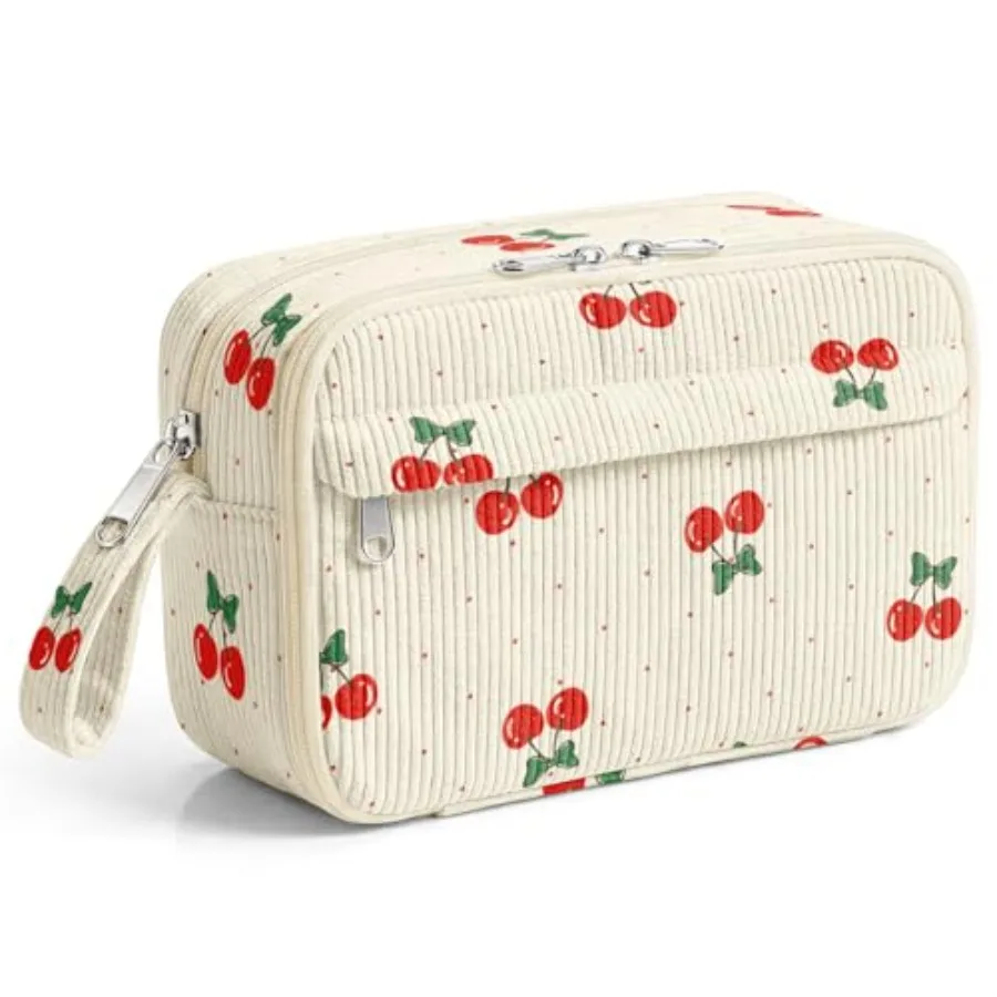 

Cute Pencil Case, Large Corduroy Zippered Pencil Case Pouch, Aesthetic Pencil Bag with Compartments, Pencil Pouch School Suppli