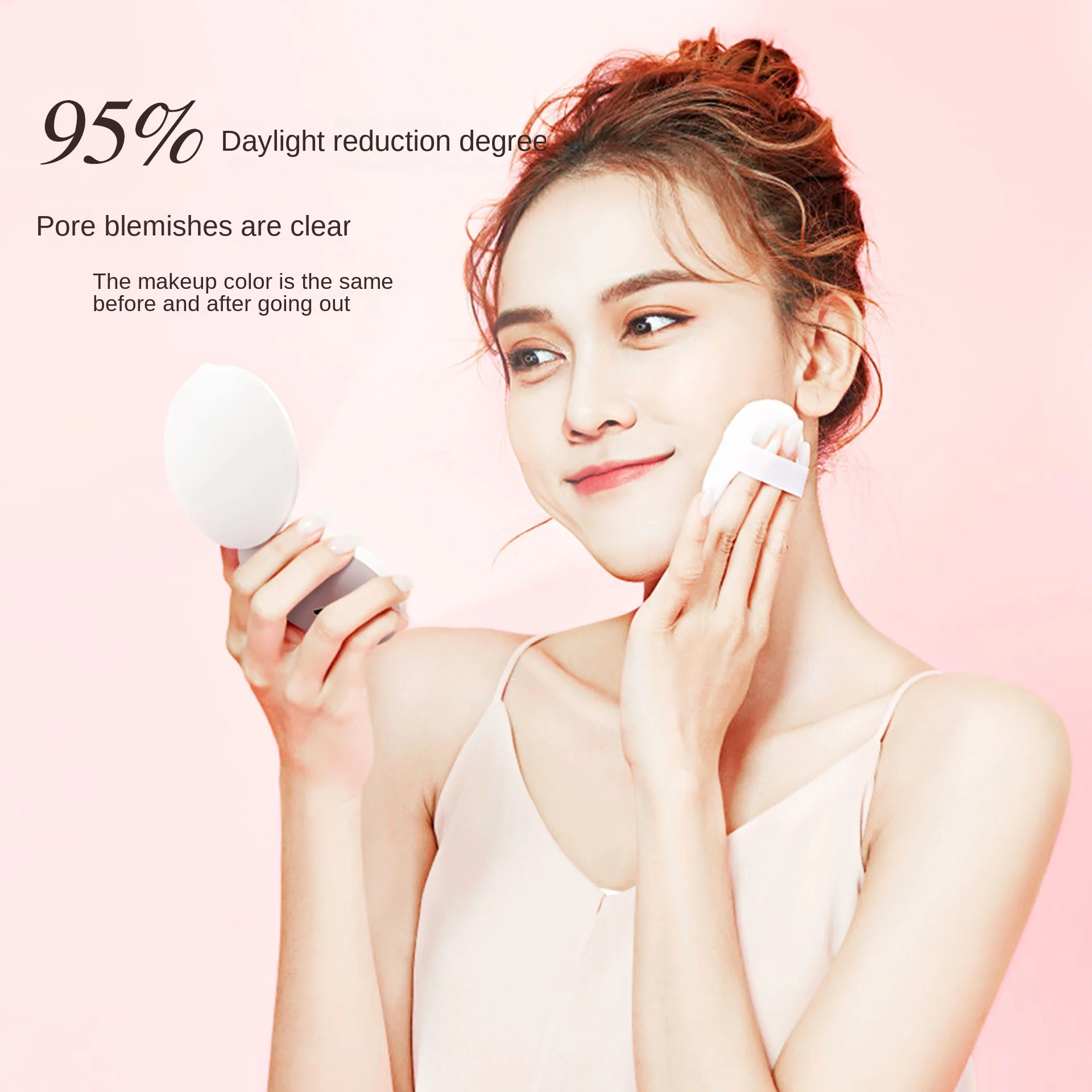 Folding LED Makeup Mirror Portable Rechargeable Lighted Cosmetic Mirror   Gift for Women Girls Pocket Purse