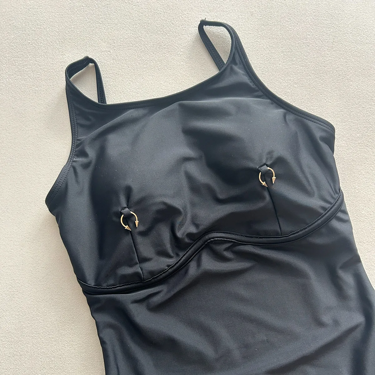 New Women One Piece Swimsuit Sexy Solid Color High Elastic Bikini  one piece swimsuit bathing suit women