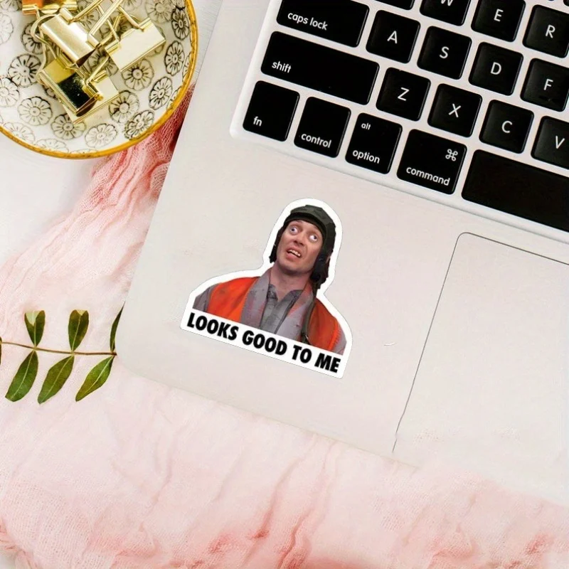 

" Terrier Stickers with Worker Designs and Icons - Durable Viscose for Laptops, Cars Hard Hat Stickers - Funny "Looks Good