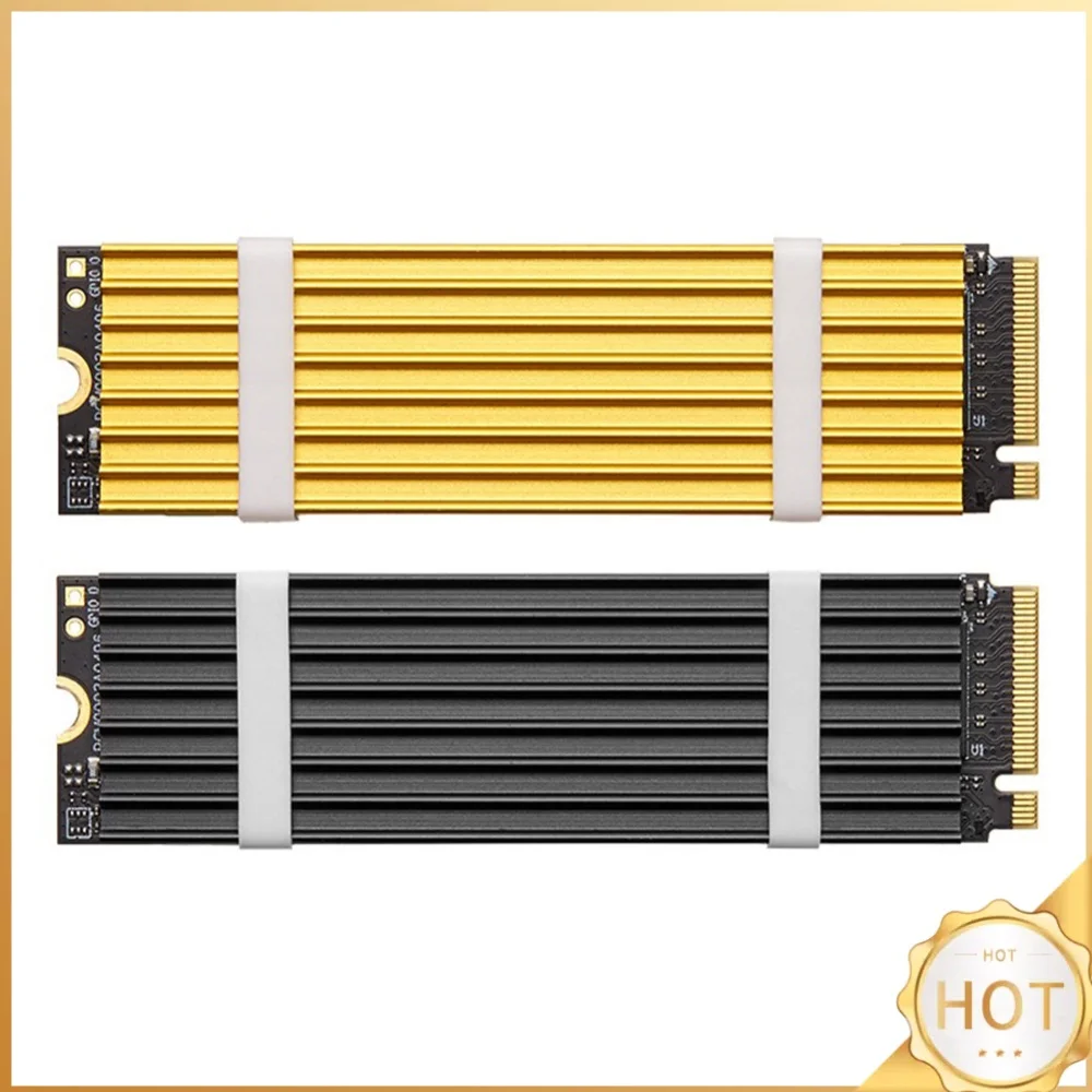 Metal Hard Drive Thermal Sheet with Screws SSD Thermal Pad PC/Desktops Accessories for NVMe M.2 2280