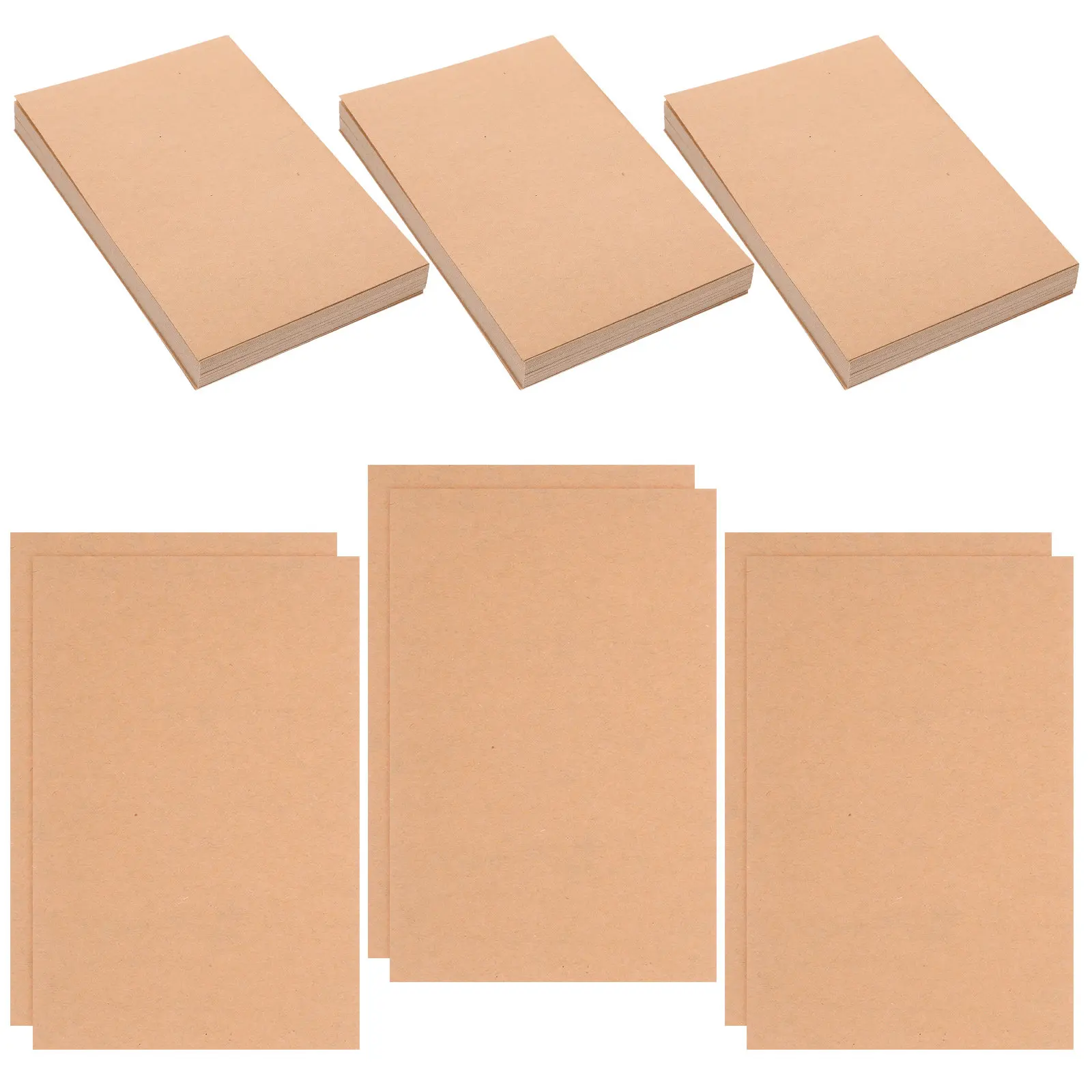 

100Pcs 15x10cm Blank Postcards Premium Kraft Cardstock Paper DIY Craft Greeting Postcards Wedding Stationery Printable Business