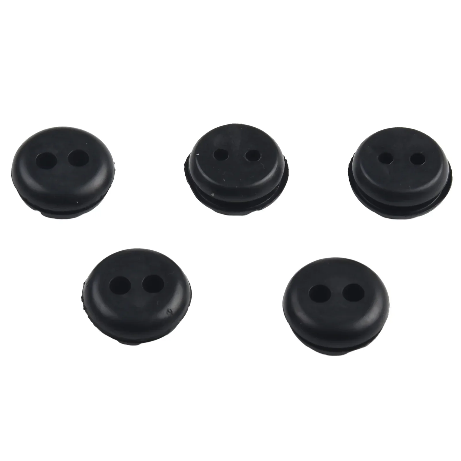 5pcs Two Holes Rubber Grommet Rubber Sealing Ring Rubber Gasket Parts For Protecting Wires Plugs Cables Hardware Accessories