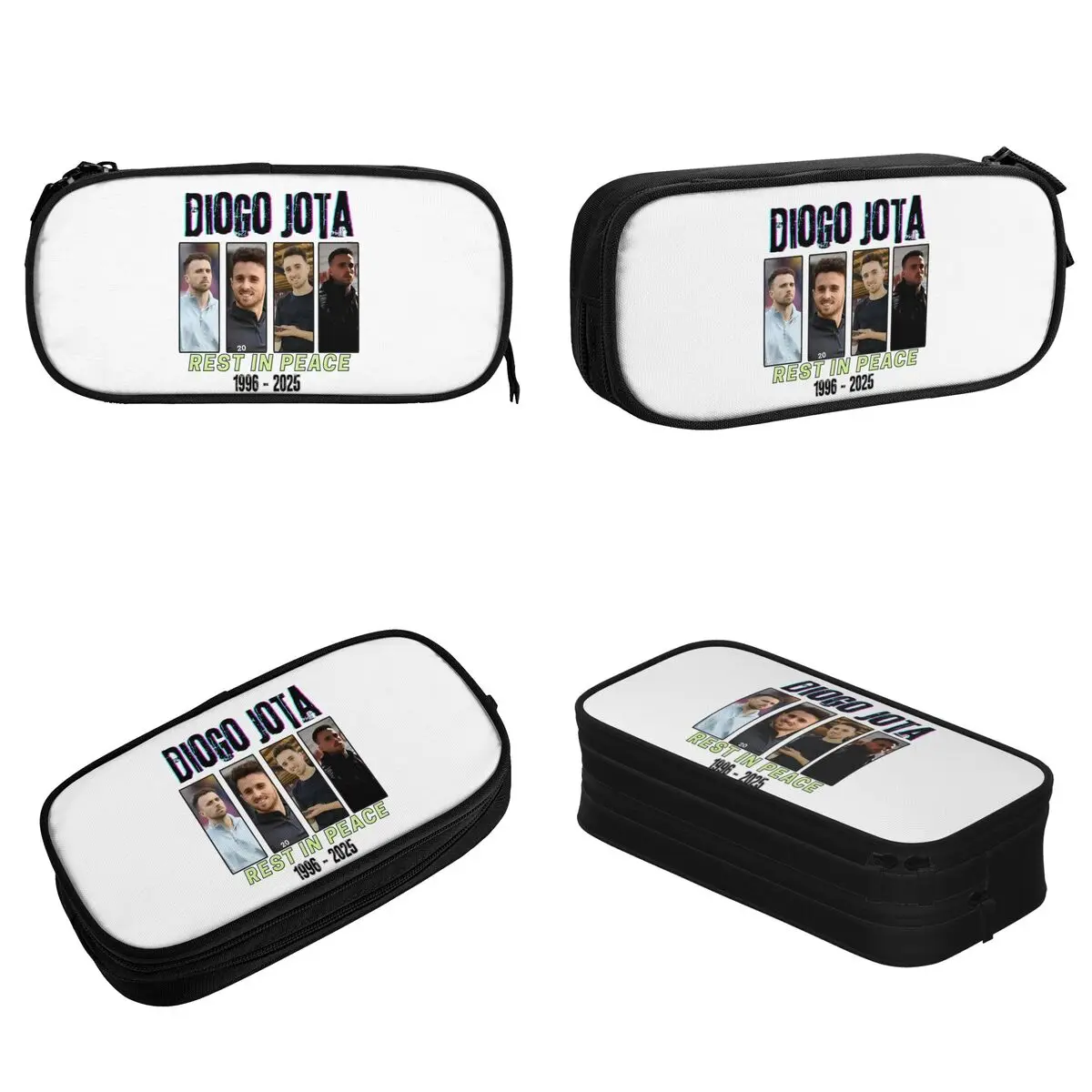 Diogo Jota Rest In Peace Pencil Cases Soccer Football Pencil Box Pen Holder for Student Pencil Bags School Supplies Stationery
