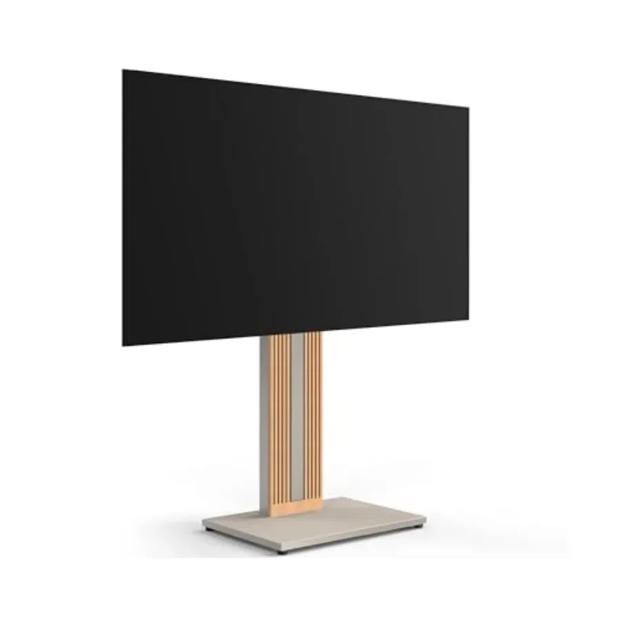 Floor TV Stand for 32-65 TV with Hidden Back Storage, engineered wood, matte black, space-saving design and cable management