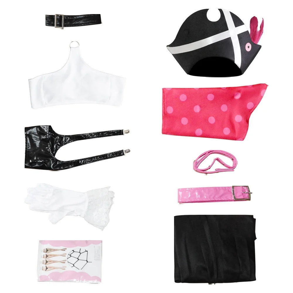   Filme pirata: vermelho n cosplay traje loween role-plang namei orm filme traje feminino tradicional wear