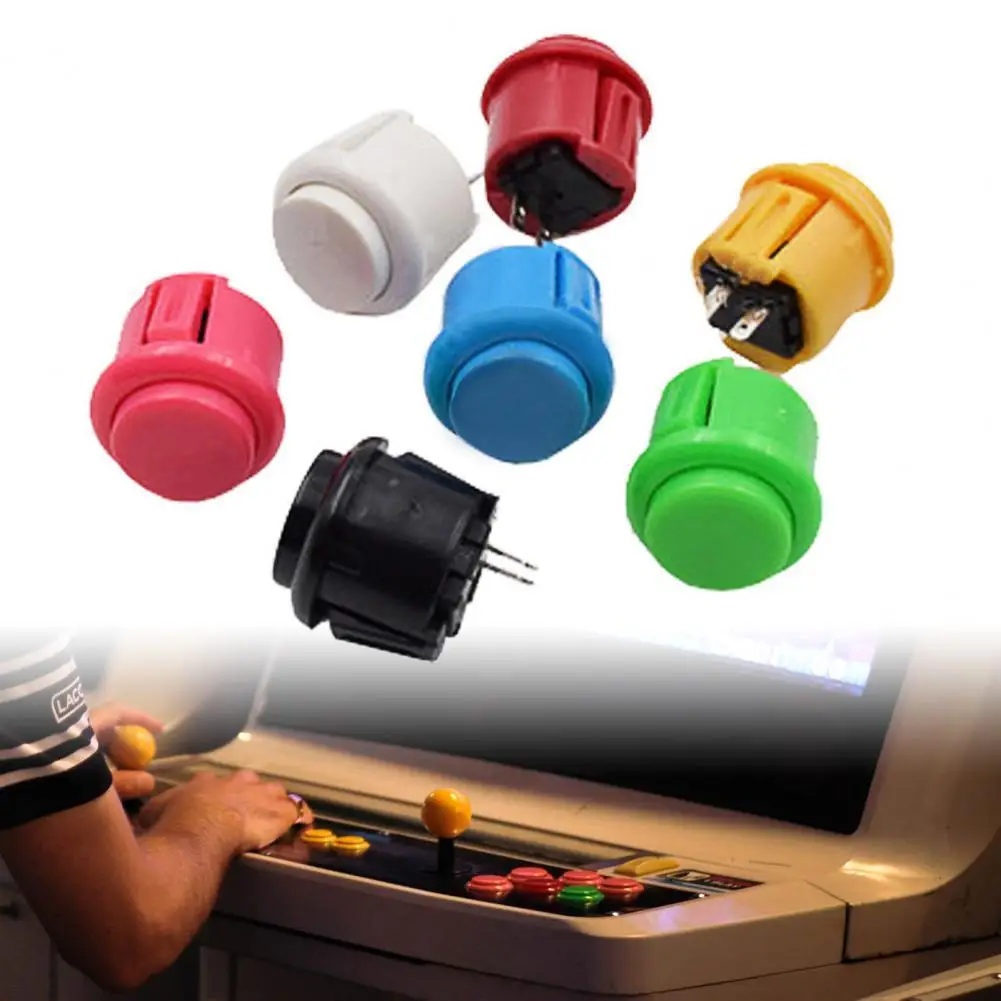 Button  Useful 24mm Arcade Game Button Switch  Self-reset Push Button Switch