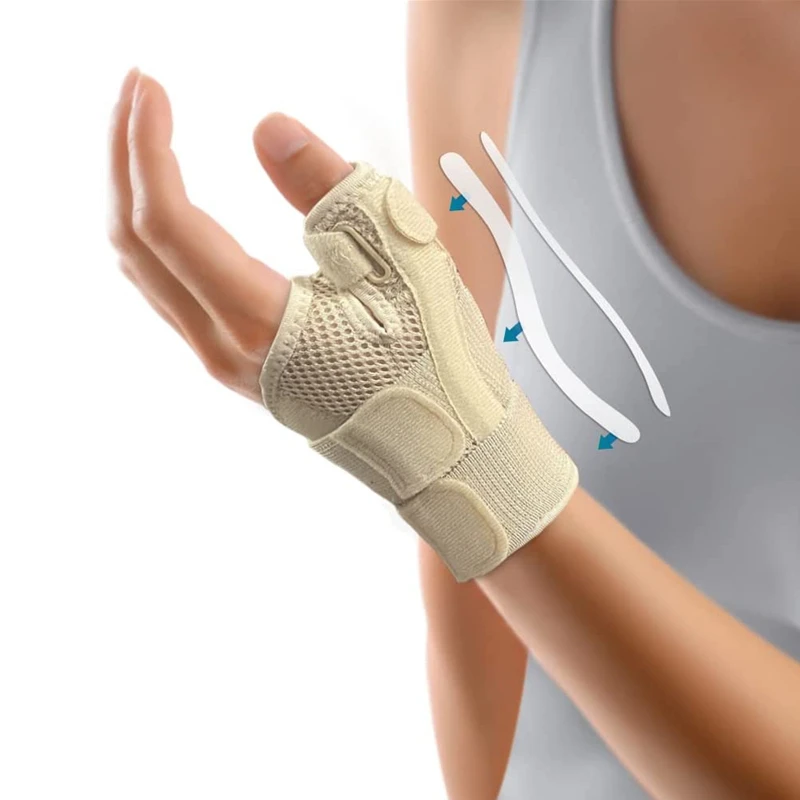 Férula Flexible para la muñeca, soporte para el pulgar para la artritis tendinitis, Protector transpirable para el pulgar, se adapta a la mano