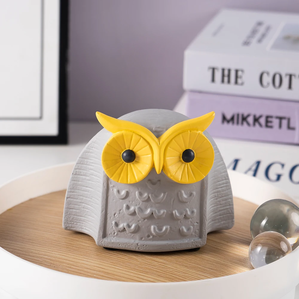 

New Arrival Owl Ornament Home Decoration for Living Room TV Cabinet Office Desktop Entryway Resin Craft Home Decorations