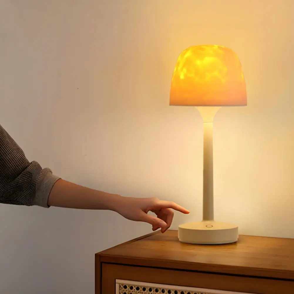 

Desk Lamp Rechargeable Led Night Light with Remote Control Dimmable 16 Colors Water Ripple Ambient Bedside Lamp Set
