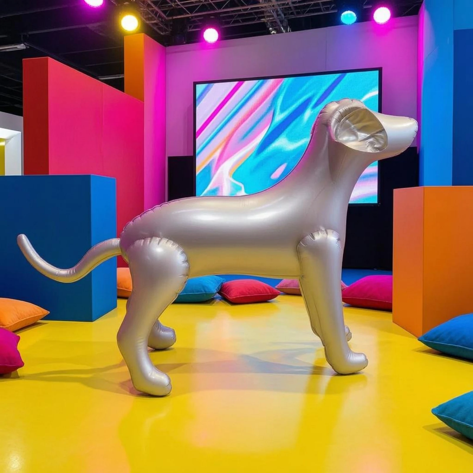 

Inflatable Dog Mannequin Smooth Surface Decor Item for Window Display, Photography