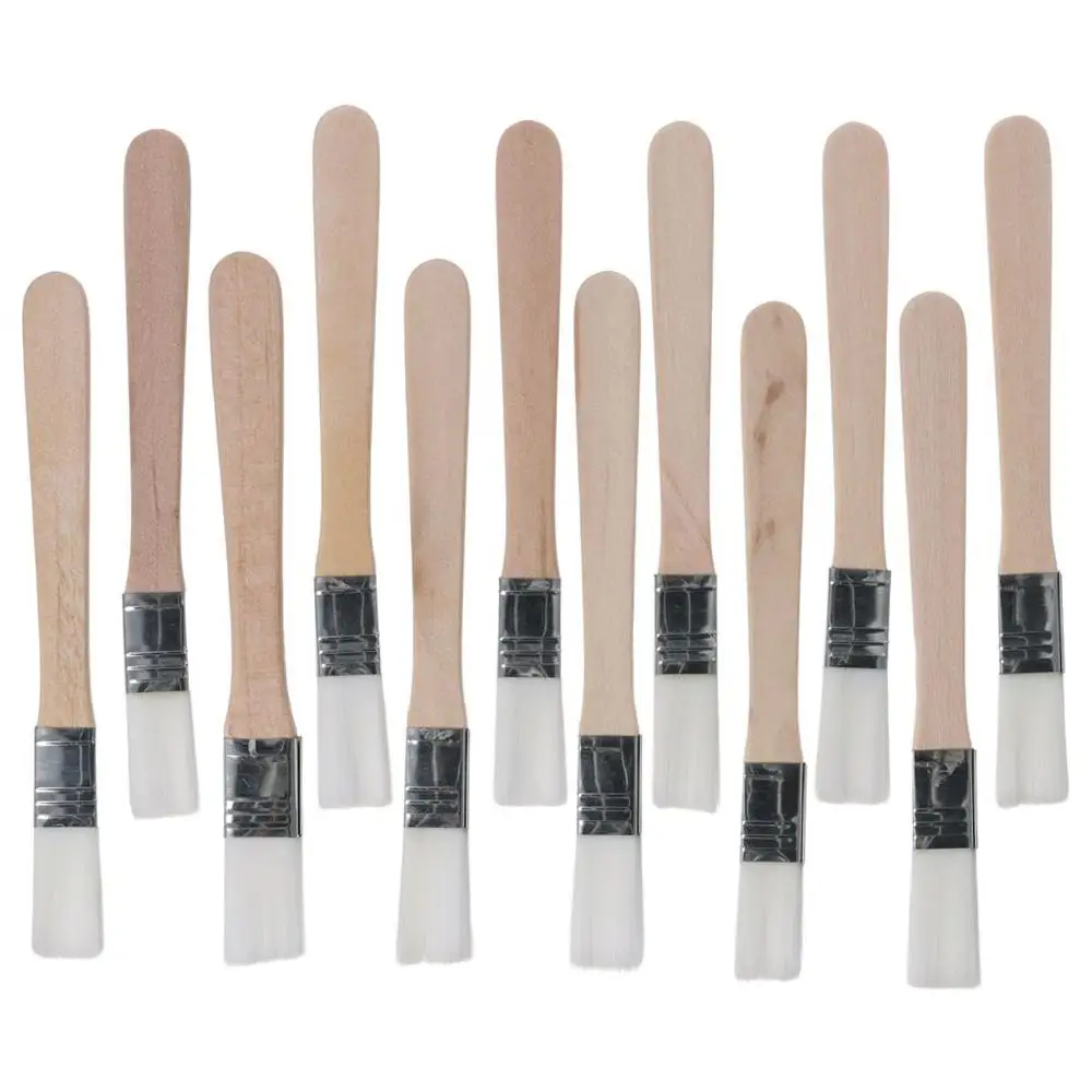 1/12Pcs Cabinets 0.5 inch Paint Brush Nylon Painting Tool Wood Handle Wall