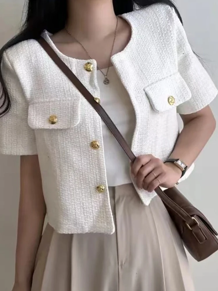Chic ort Cappotto Jaet da donna dal design sottile in lana rotonda Ne Personali Lady Cardigan aperto Top Pendolarismo Sle Bubble Sve