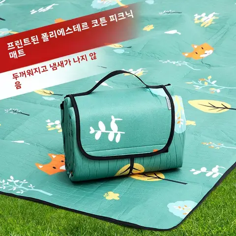 방수 방수 티타늄 캠핑 휴대용 접이식 두꺼운 두꺼운 면 폴리에스터 캠핑 테이블 매트 테이블 매트 테이블 매트 Best5