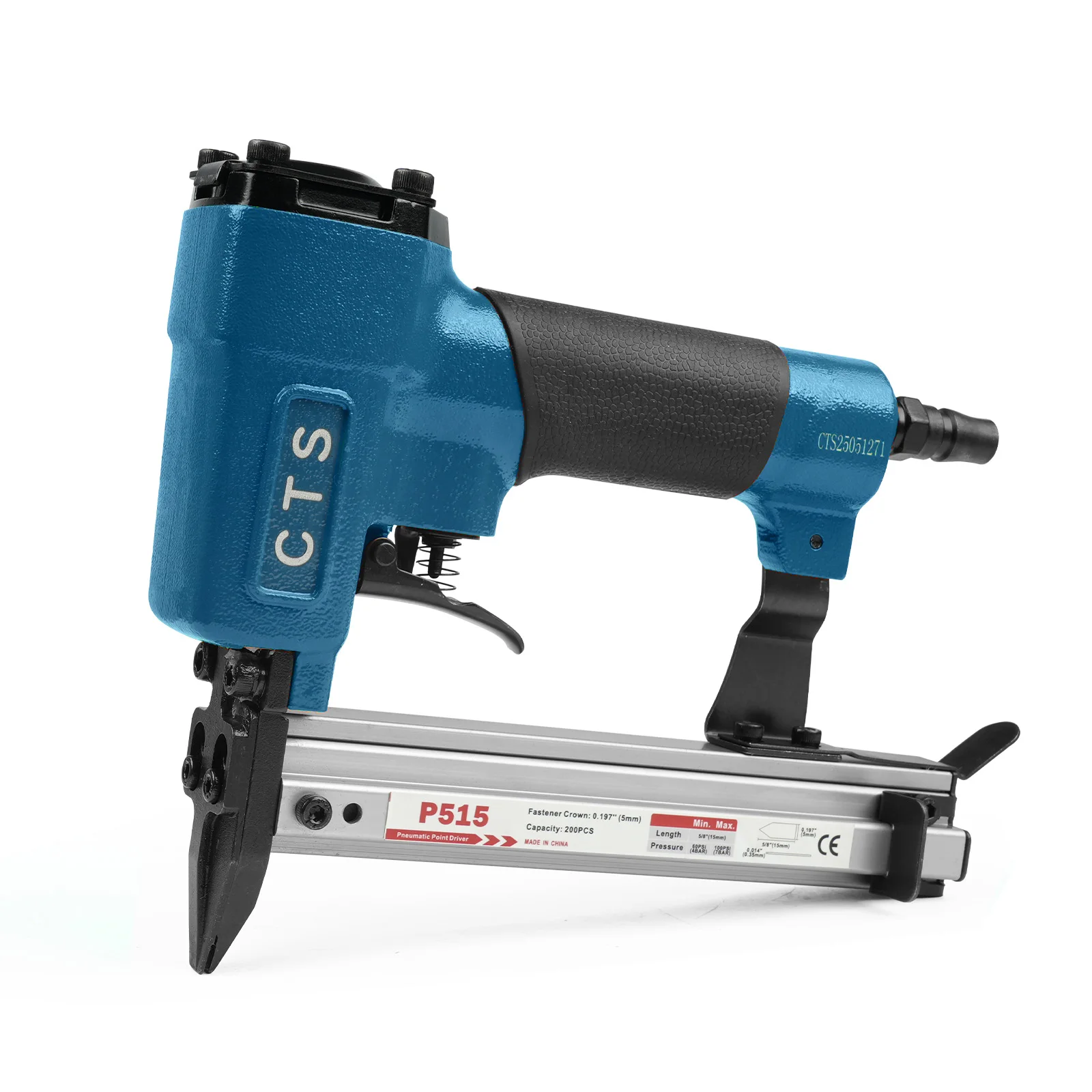 P515 Pneumatic Flexible Point Driver with 2000 Flexible Point Nails, Air Picture Framing Nailer with Trigger Lock for Securing