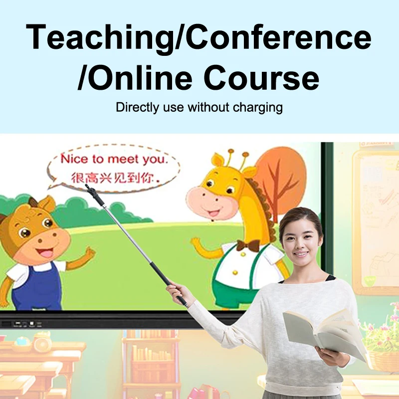 تلسكوبي مؤشر التدريس قضيب إصبع التدريس عصا القلم شاشة القلم لباد مدرسة مكتب لوازم القراءة #2