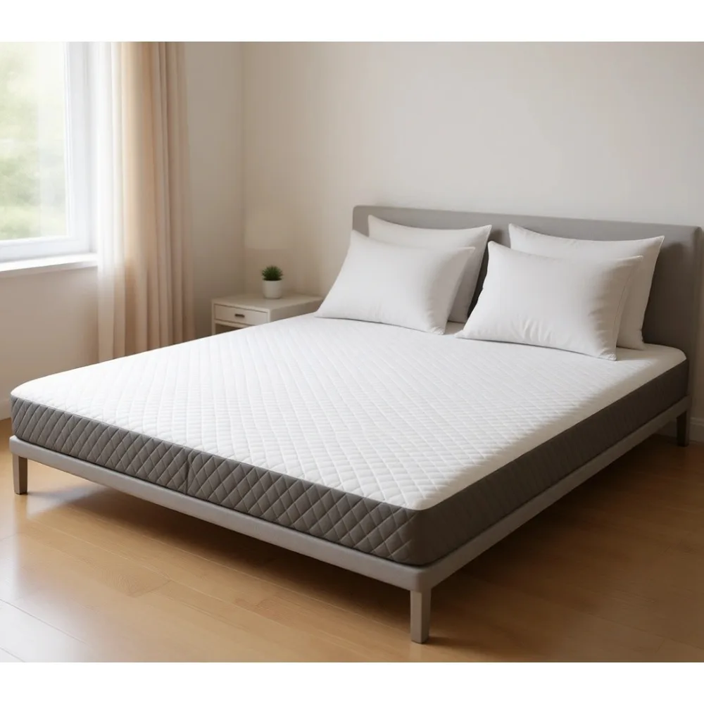 

Foldable Tri Fold Foam Mattress 3 Inch Portable Floor Bed with Washable Cover for Travel Camping Yoga