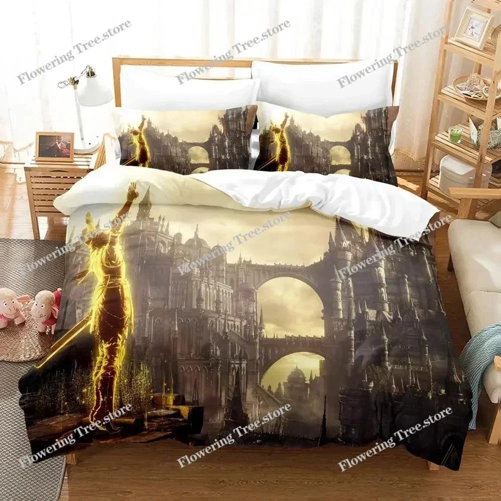 

3D Print Game Dark Souls Bedding Set Duvet Cover Bed Set Quilt Cover Pillowcase Comforter king Queen Size Boys Adult Bedding Set